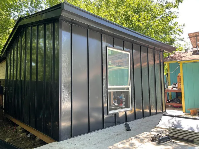 Black standing seam metal wall panels for Metal Roof Installation in Westlake Village